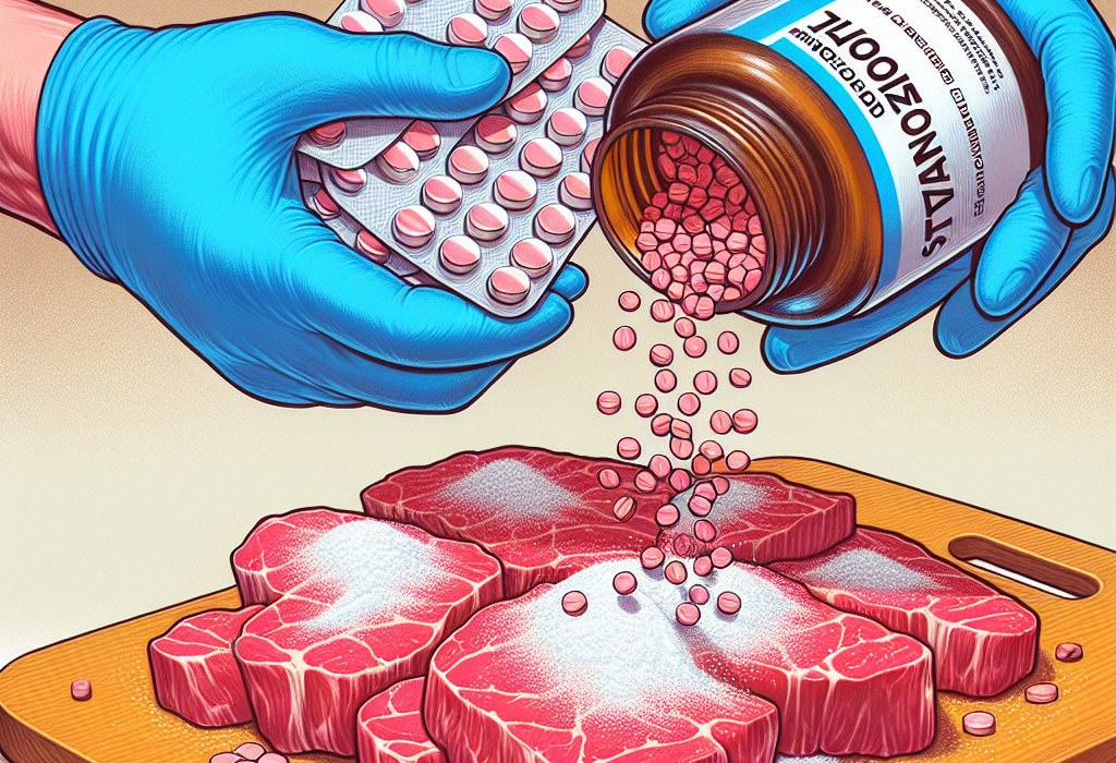 Comment les comprimés de stanozolol sont versés sur la pâte de viande pendant le séchage
