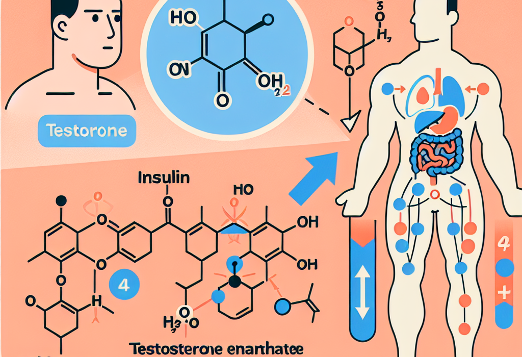 Énanthate de testostérone et effet sur la production d'insuline et de glycogène