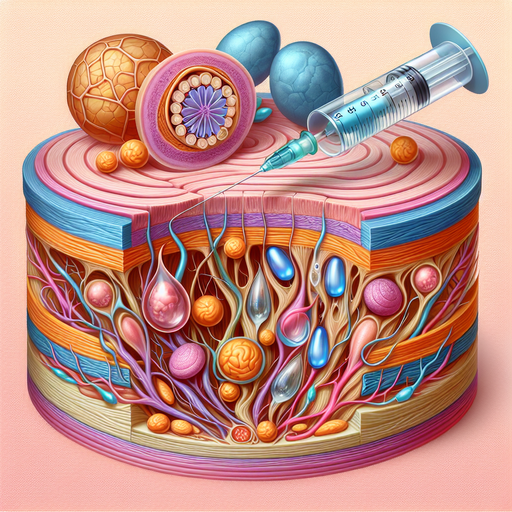 Infusion de somatropine sur la vibrolyse du collagène et de l'élastine
