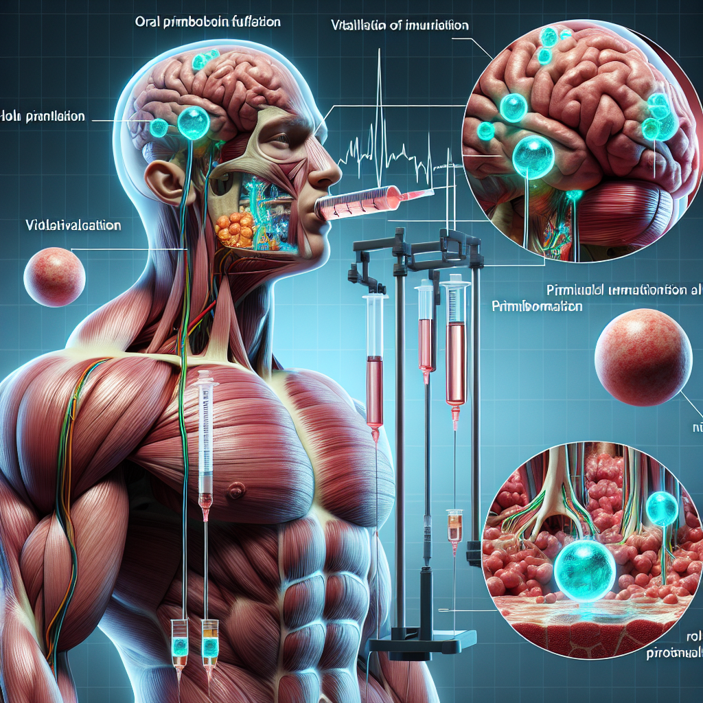 Perfusion de Primobolan oral pour la vitalité musculaire