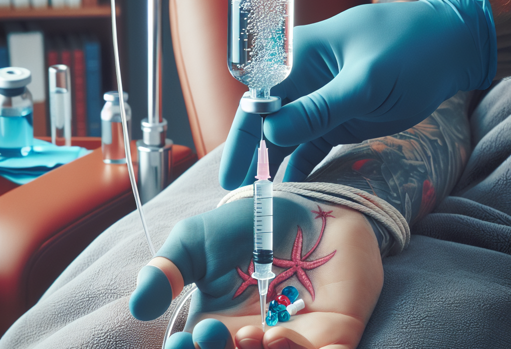 Perfusion de Proviron pour la rééducation après des blessures sportives