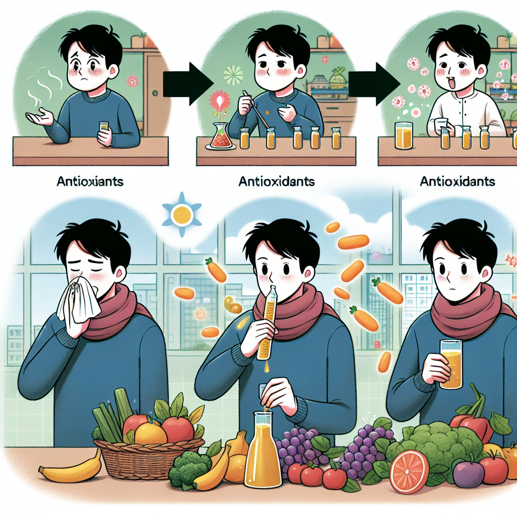 Effet d'une cure d'antioxydants sur la réduction de la fréquence des rhumes