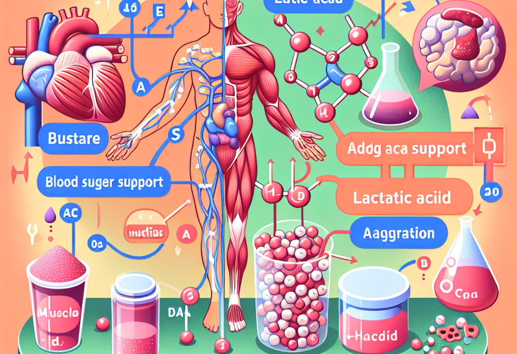 Soutien glycémique et contrôle de la concentration d'acide lactique dans les muscles