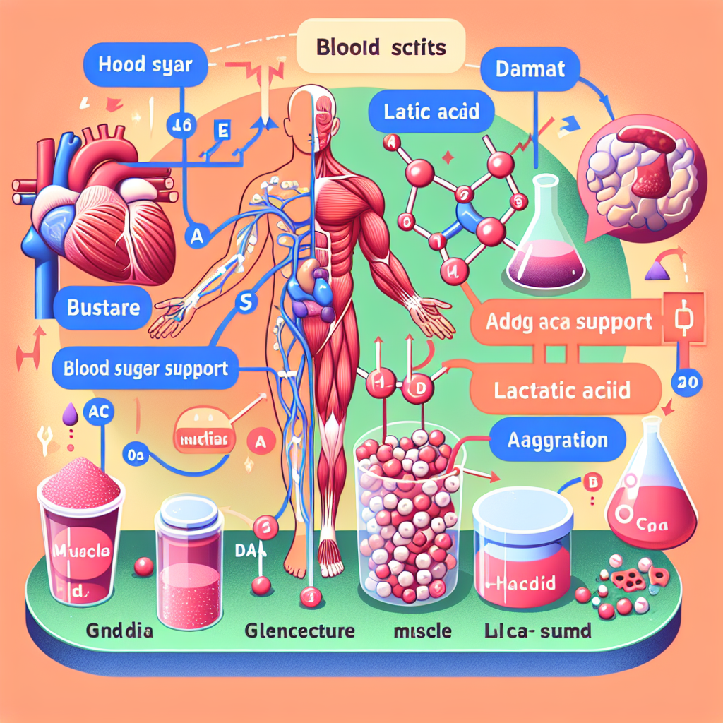 Soutien glycémique et contrôle de la concentration d'acide lactique dans les muscles