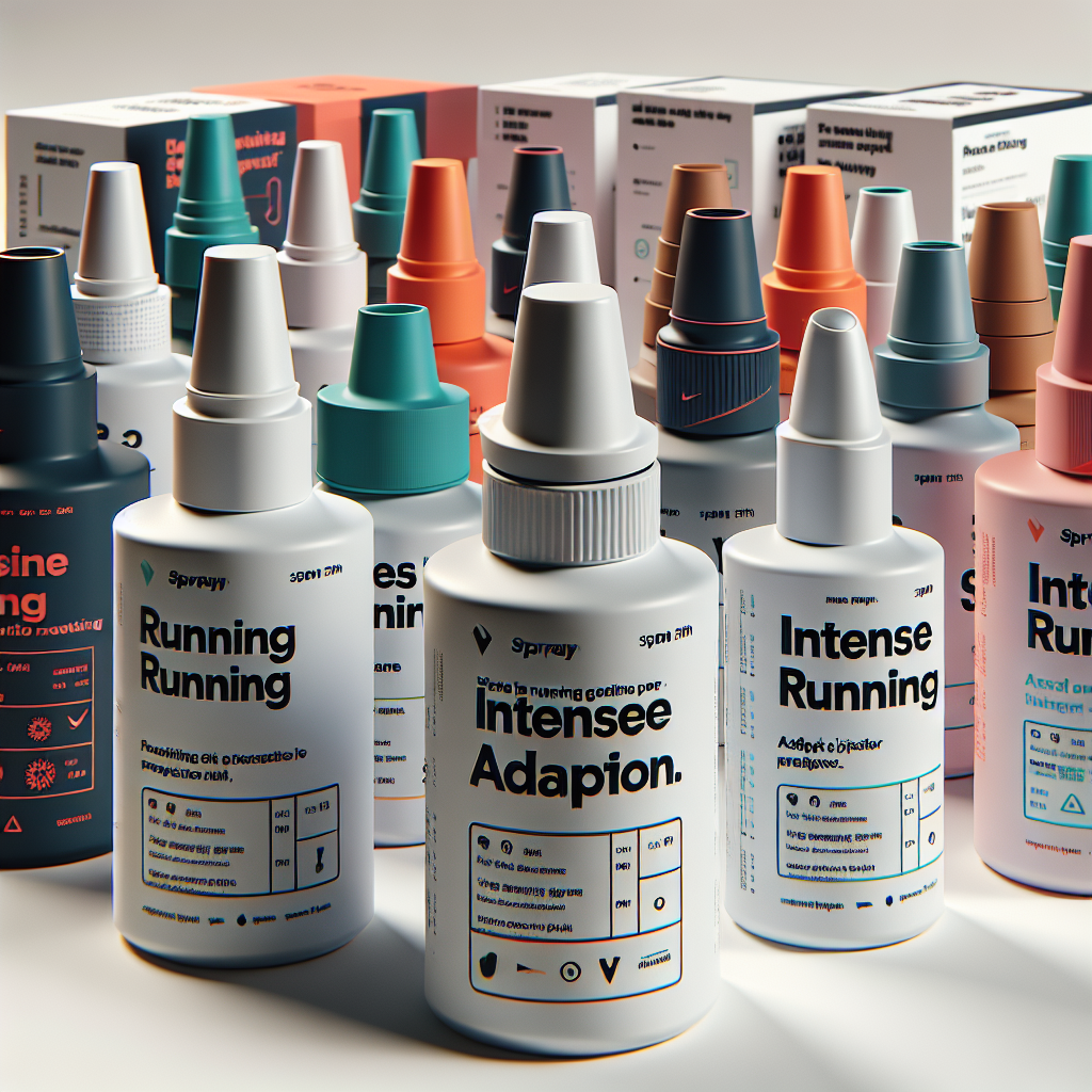 Sprays nasaux pour l'adaptation à la course intense