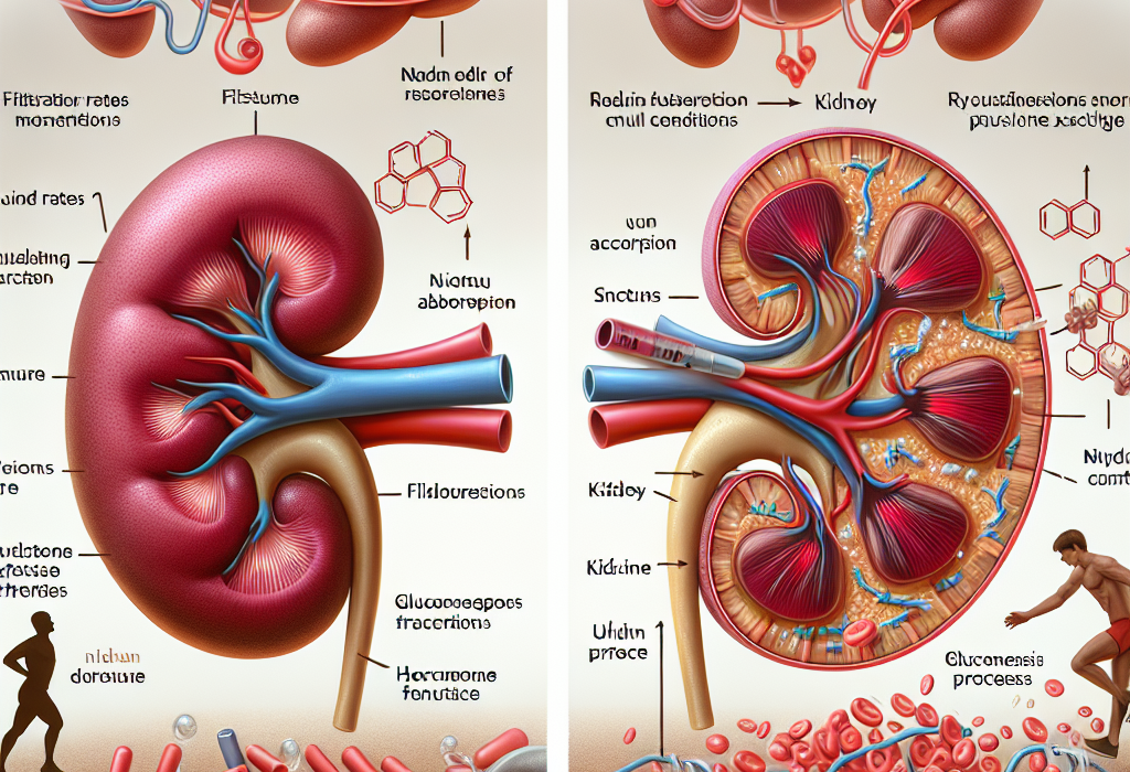 L'effet de l'insuline sur la fonction rénale pendant l'entraînement