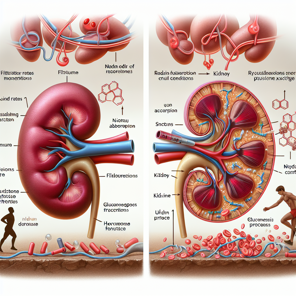 L'effet de l'insuline sur la fonction rénale pendant l'entraînement